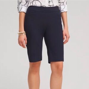 Chico’s navy pull on shorts - size 3
